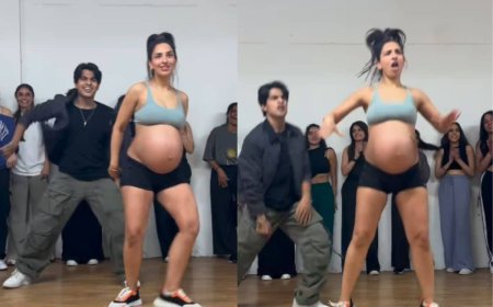 गर्भ में जुड़वां बच्‍चे लेकर, प्रेग्‍नेंट मह‍िला ने क‍िया जबरदस्‍त Dance