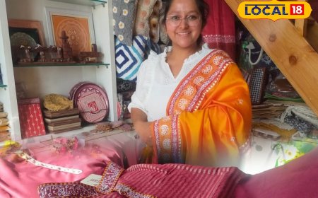 बदल रहा ट्रेंड! शादियों के कपड़ों में भरा जा रहा लोक कला ऐपण का रंग