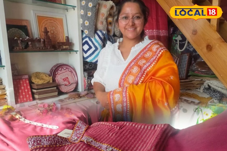 बदल रहा ट्रेंड! शादियों के कपड़ों में भरा जा रहा लोक कला ऐपण का रंग