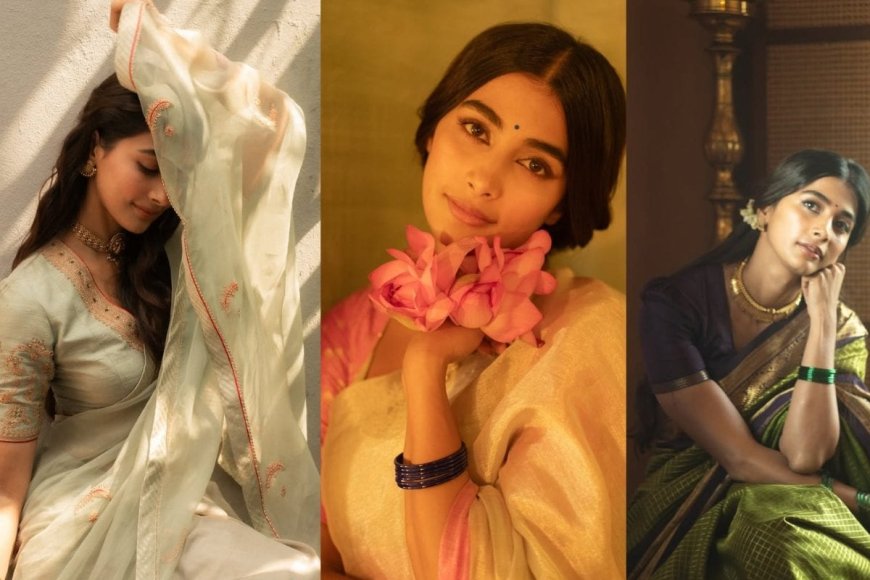 पार्टी हो या कोई फैमिली फंक्शन, Pooja Hegde के साड़ी कलेक्शन से लें इंस्पिरेशन