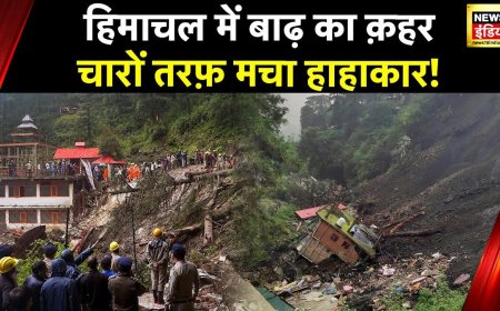 Shimla Rain Alert: शिमला में धंसे मकानों के मलबे में दबे लोगों की तलाश,हर एक ज़िंदगी को बचाने की जंग