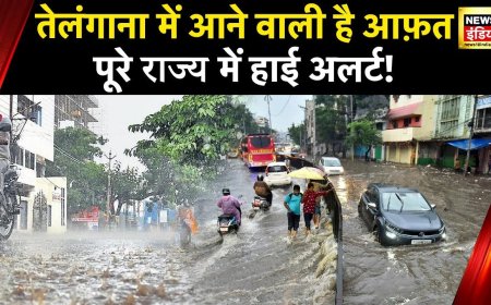 Rain Updates : Telangana में भारी बारिश का चेतावनी, तीन दिन तक लोगों को Alert रहने की सलाह | News18