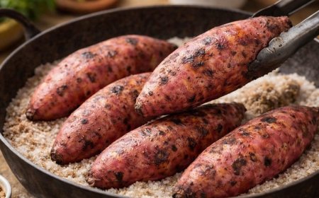 शकरकंद भूनने के लिए न कोयला चाहिए न अंगीठी, कड़ाही में बनेगी देसी भट्टी