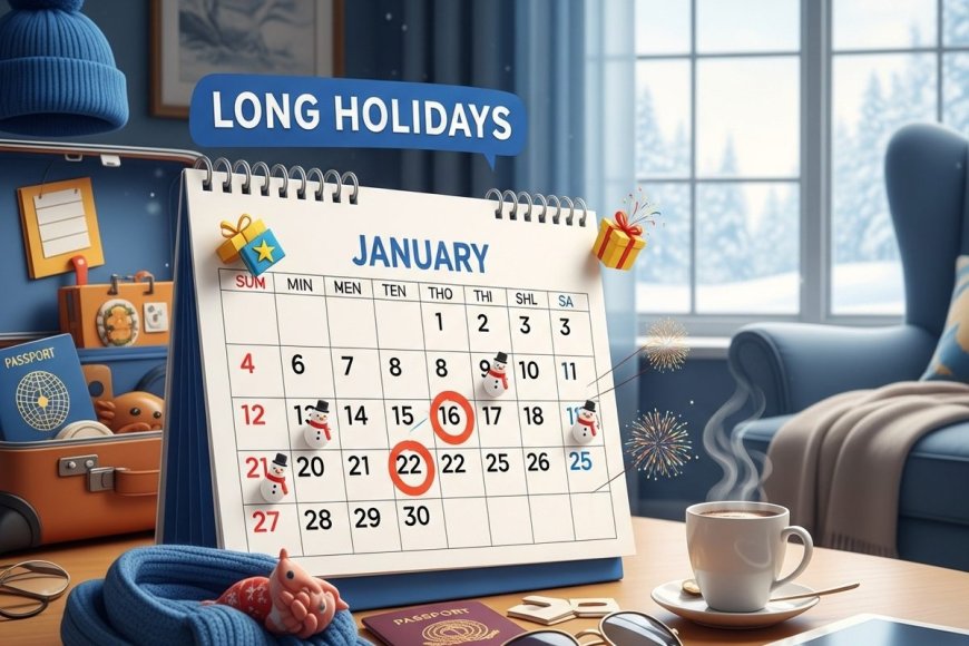 जनवरी महीने में कब-कब रहेंगी लंबी छुट्टियां? यहां देखिए पूरी लिस्ट!