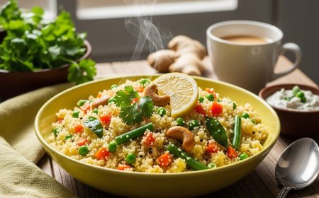 नाश्ते की टेंशन खत्म! सिर्फ 15 मिनट में बनाएं ऐसा इंस्टेंट सूजी उपमा, जो स्वाद और सेहत दोनों दे