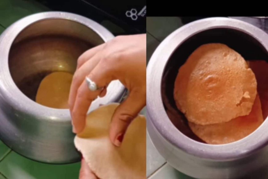 कुकर में बिना तेल के बन गई फूली-फूली पूरियां, लड़की ने लाइव करके दिखाया, फिर...