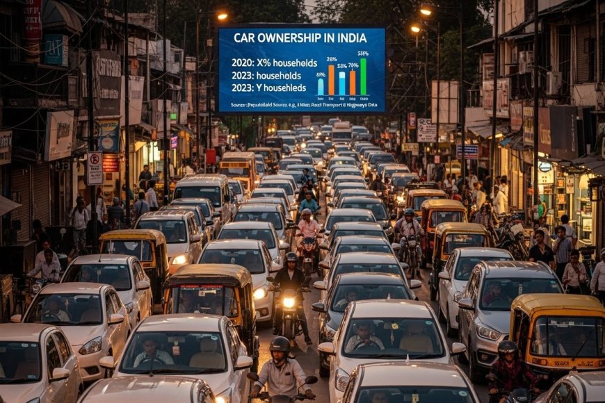 भारत में कितने लोगों के पास कार है? प्रति हजार व्यक्ति में कितने हैं चार पहिया वाहन